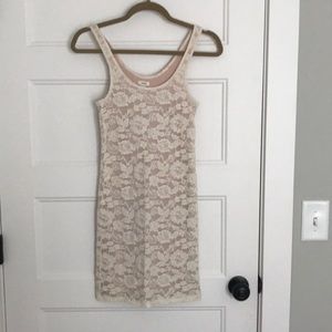 LACE CREAM DRESS FROM AERIE